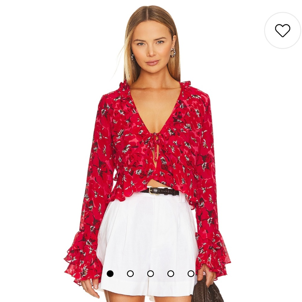 NWT Faithfull The Brand Montenegro Top in El Limon Floral